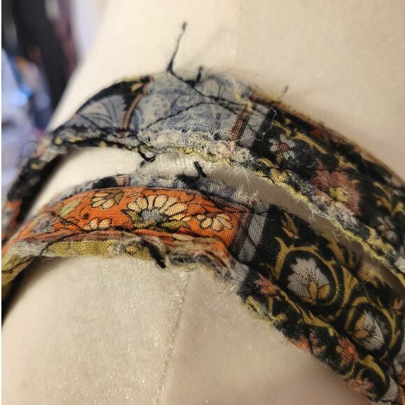 Large Paisley Patch Work Quilted Tote Bag With Pockets - Picture 7 of 7